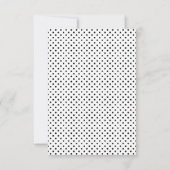 Roze moderne poladots RSVP Kaartje (Achterkant)