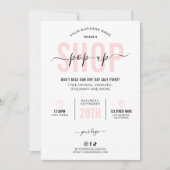 Roze Moderne Pop Up Shop Marketing Flyer Markt Dag Kaart (Voorkant)