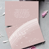 Roze Moderne Regenboog en sterren Wit Baby shower Notitiekaartje