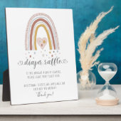 Roze moderne regenbooghartsterren Doordrukbord Fotoplaat (Zijkant)