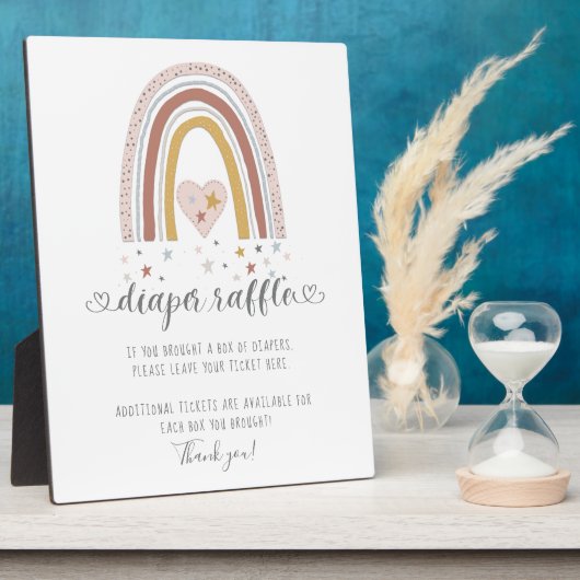 Roze moderne regenbooghartsterren Doordrukbord Fotoplaat (Zijkant)