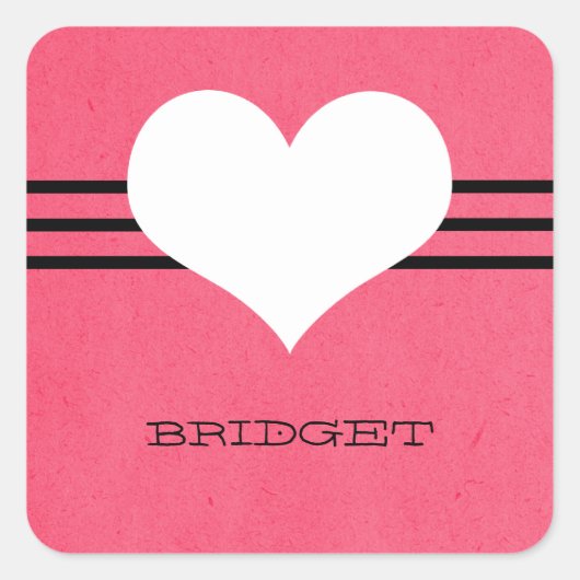 Roze moderne Stickers (Voorkant)