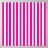 Roze moderne stripes poster (Voorkant)