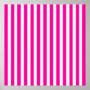 Roze moderne stripes poster