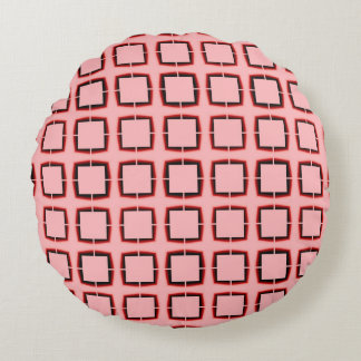 Roze moderne textuur rond kussen
