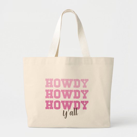 Roze moderne typografie Canvas tas (Voorkant)