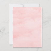 Roze moderne uitnodiging van de Valentijnse Partij (Achterkant)