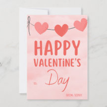 Roze moderne uitnodiging van de Valentijnse Partij