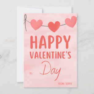 Roze moderne uitnodiging van de Valentijnse Partij