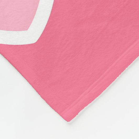 Roze moderne Valentijnsdag Collectie Fleece Deken (Hoek)