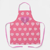 Roze moderne Valentijnsdag Collectie Schort (Voorkant)