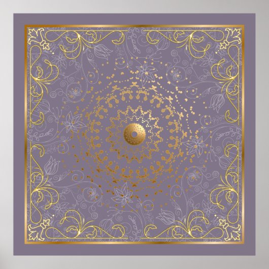 Roze moderne Vintage Poster (Voorkant)