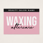 Roze moderne wasachtige nazorg Kaart haarverwijder (Voorkant)