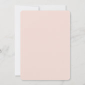 Roze Moderne Waterverf Bruiloft Kaart (Achterkant)