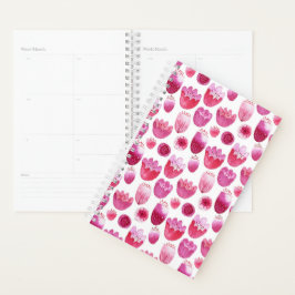 Roze moderne Waterverf Planner