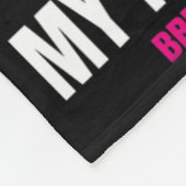 Roze moeder bij wet Borstkanker Fleece Deken (Hoek)