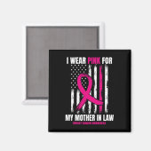 Roze moeder bij wet Borstkanker Magneet (Voorkant / Achterkant)