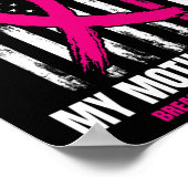 Roze moeder bij wet Borstkanker Poster (Hoek)