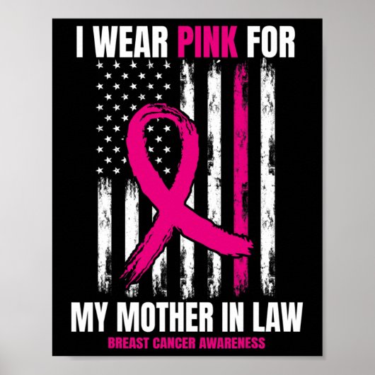 Roze moeder bij wet Borstkanker Poster (Voorkant)