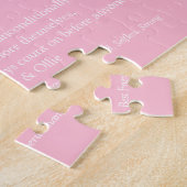 Roze Moeder Definitie Quote Fotocollage Legpuzzel (Zijkant)