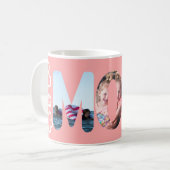 Roze Moeder Gepersonaliseerde Foto Koffiemok (Voorkant links)