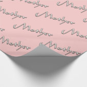 Roze moeder inpakpapier (Hoek)