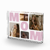 Roze Moeder Moederdag Familie Fotocollage Fotoblokken (Rechts)