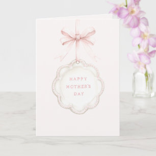 Roze Moeder Moederdag Kaart