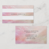Roze moeder van parelband Patroon Visitekaartje (Voorkant / Achterkant)