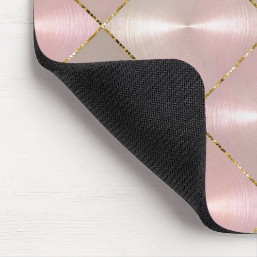 Roze moeder van Parelbruin met goud Muismat (Hoek)