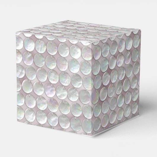 Roze moeder van Parelsequins Bedankdoosjes (Achterkant)