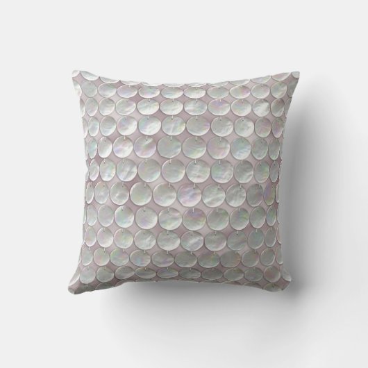 Roze moeder van Parelsequins Kussen (Achterkant)