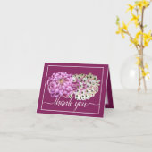 Roze moeder & witte orchideeën bloemenchic Dank je Kaart (Gele Bloem)