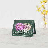 Roze moeder & witte orchideeën bloemenchic Dank je Kaart (Gele Bloem)