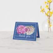 Roze moeder & witte orchideeën bloemenchic Dank je Kaart (Gele Bloem)