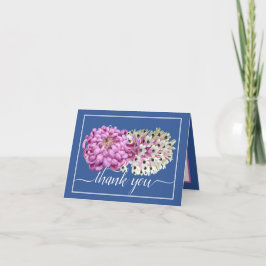 Roze moeder & witte orchideeën bloemenchic Dank je Kaart