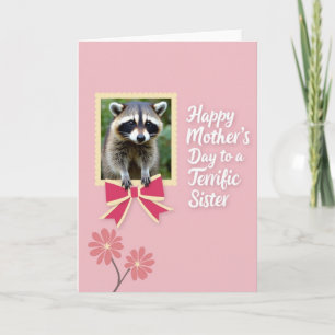 Roze Moederdag Afbeelding Kaart Zuster