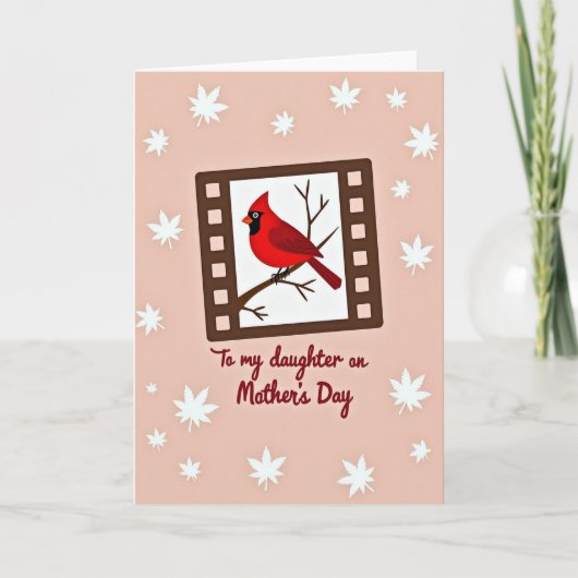 Roze Moederdag Afbeeldingskaart Kaart (Voorkant)