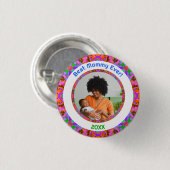 Roze Moederdag Beste Mama Moeder Ooit Foto Gift Ronde Button 3,2 Cm (Voorkant /achterkant)