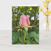 Roze Moederdag Bloemkaart Kaart (Gele Bloem)