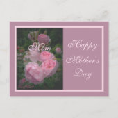 Roze Moederdag Briefkaart (Voorkant)