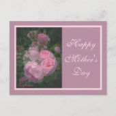 Roze Moederdag Briefkaart (Voorkant)