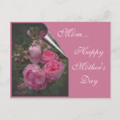 Roze Moederdag Briefkaart (Voorkant)