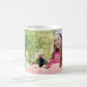 Roze Moederdag gepersonaliseerde mokken met foto (Center)