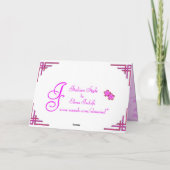 Roze Moederdag Kaart (Achterkant)