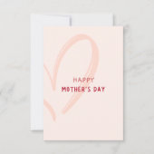 Roze Moederdag Kaart (Voorkant)