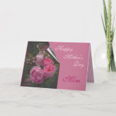 Roze Moederdag Wenskaart Kaart (Voorkant)