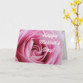 Roze Moederdag Wenskaart Kaart (Gele Bloem)