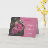 Roze Moederdagkaart Kaart (Gele Bloem)