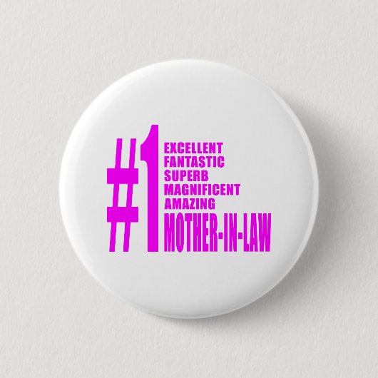 Roze moeders in rechte : Nummer één moeder in de w Ronde Button 5,7 Cm (Voorkant)